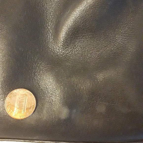 Vintage 90s 100% Leather Nine West Black Shoulder Bag - Picture 14 of 15